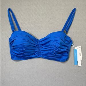 Bleu by Rod Beattie Kore Underwire shirred bikini top azur park 38D $79
